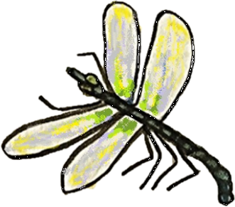 Dragonfly painting - Shepway Spectrum Art Just Bee Centre